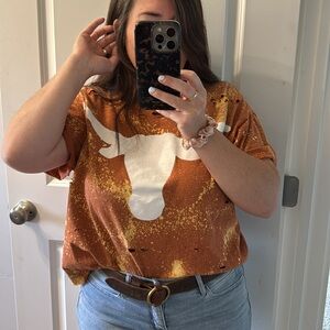 Texas! Champs t-shirt Orange size large